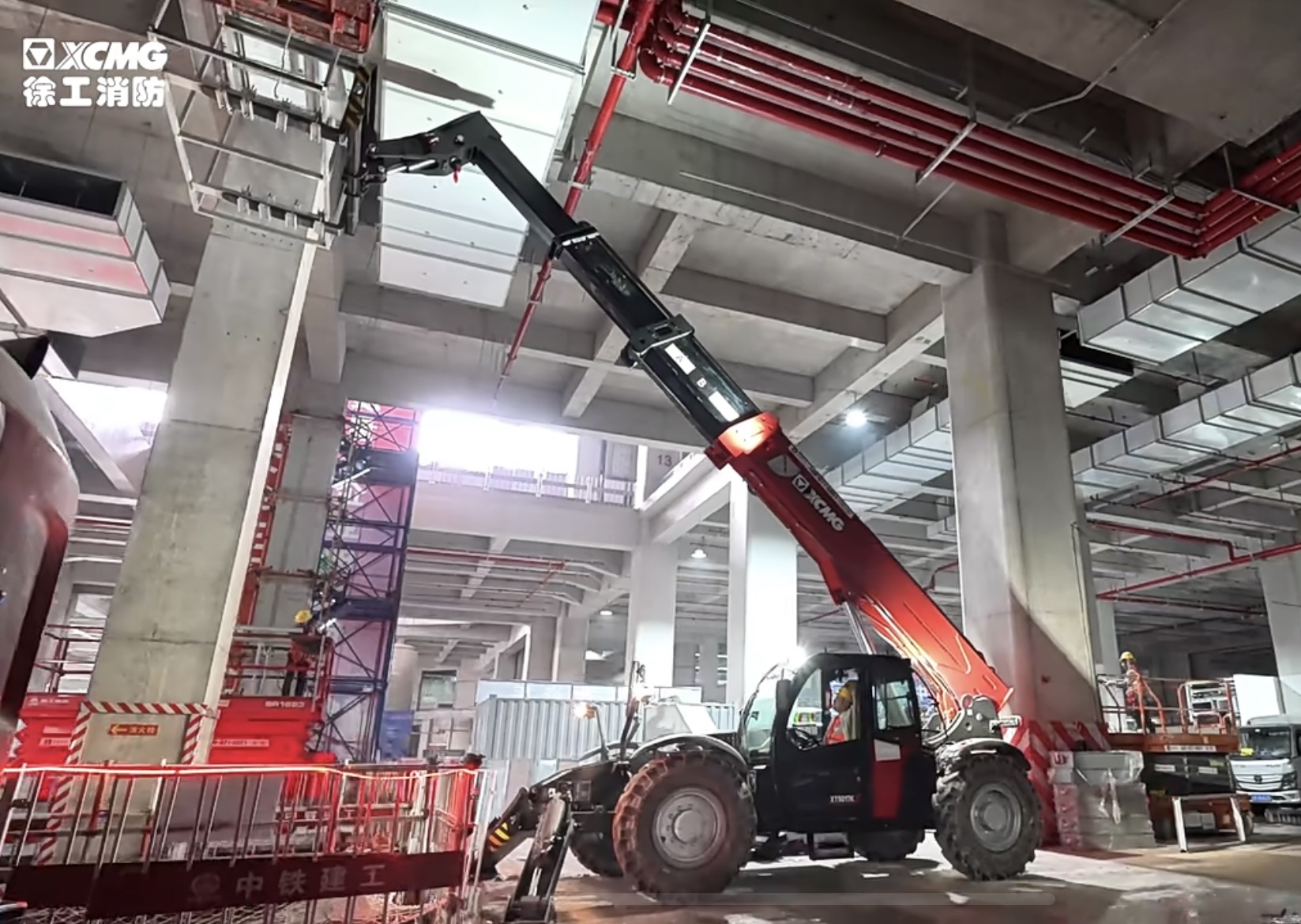 客户用了都说好！7790必发集团中国XT5017K伸缩臂叉装车施工纪实