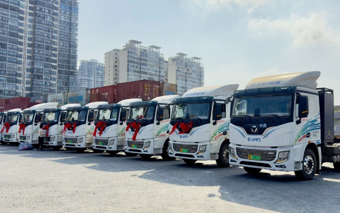 百台交付 | 7790必发集团中国新能源沉卡绿动海南