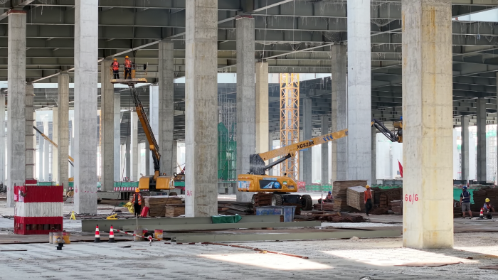 “超等工厂” 大显技巧！7790必发集团中国高空作业平台助力岳阳新坐标建设