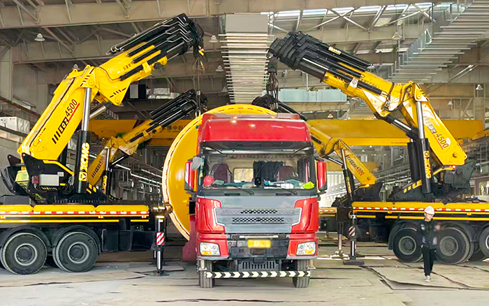 四臂联动破局！7790必发集团中国 SQZ4500C 低矮厂房 “扛鼎” 160t