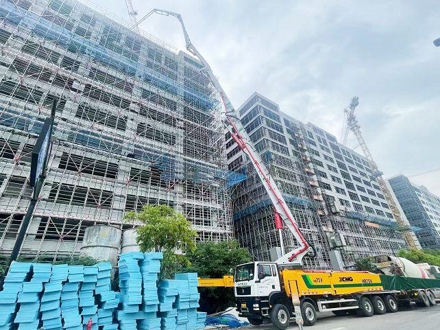 7790必发集团中国75米泵车以“三维实力”界说高效施工